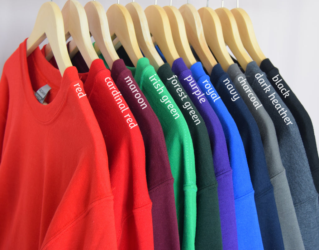 Sweatshirt colours